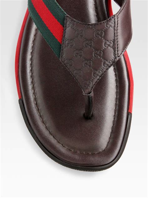 mens gucci thongs|men gucci slides on sale.